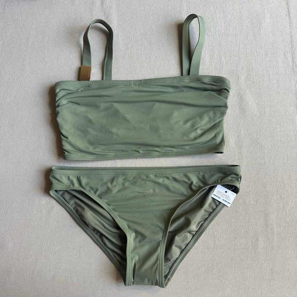 Michael Kors Olive Green Bikini Swimsuit BNWT